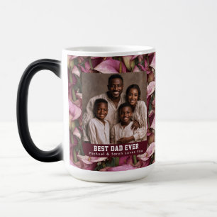 Mug Magic Fleurs de lys calla Photo de papa et fils