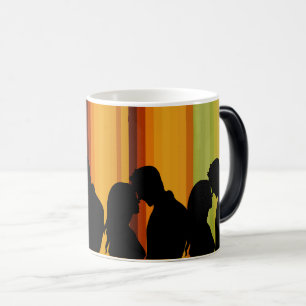 Mug Magic Forever in Love : Romantic Couple Silhouette