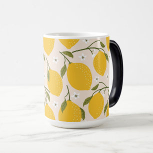 Mug Magic Fruit de citron frais et juteux Motif sans joint