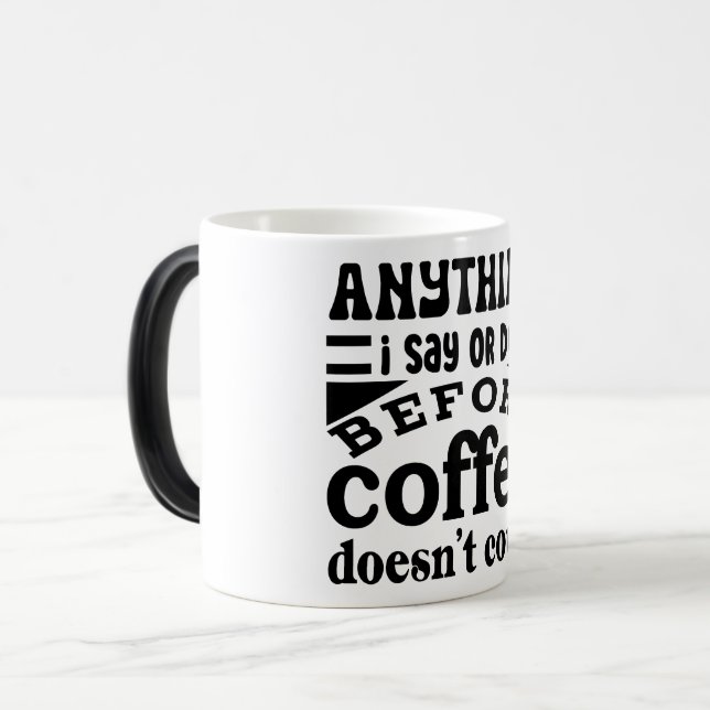 Mug Magic Funny Office Coffee Quotes (Devant gauche)
