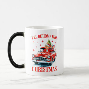 Mug Magic Funny Père Noël Trump équitation Camion Rouge Joye