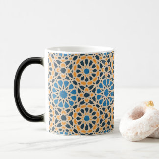Mug Magic Geometric Moroccan Tile & Orange Pattern