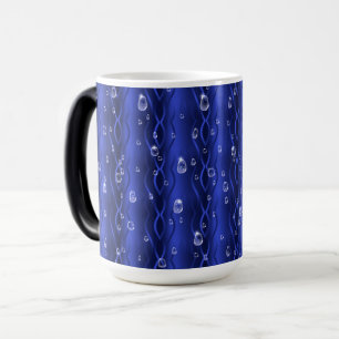 Mug Magic gouttes de pluie sur le métal bleu
