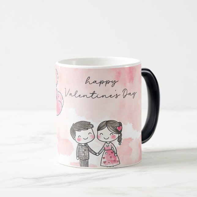 Mug Magic Happy valentine's day (Devant droit)