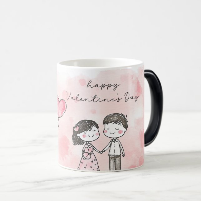 Mug Magic Happy valentine's day (Devant droit)