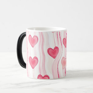 Mug Magic Hearts and stripesValentines