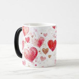 Mug Magic Hearts Pattern valentines day