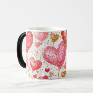 Mug Magic Hearts Pattern valentines day