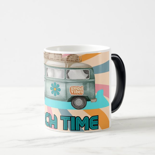 Mug Magic Heure de plage Retro Van Vibes (Devant droit)