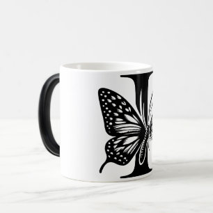 Mug Magic I Alphabet black butterfly