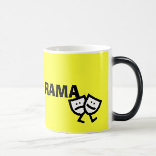 Mug Magic I LOVE DRAMA avec masques de marche qui transforme