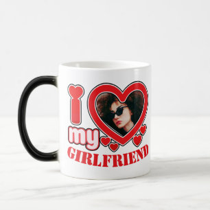 Mug Magic I Love My Girlfriend Photo Texte personnalisé