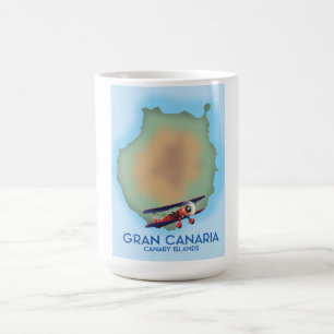 Mug Magic Île des Canaries Gran Canaria, affiche de voyage a