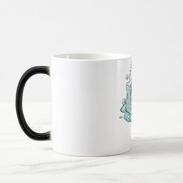 Mug Magic Illustration d'un cube de glace fissuré (Gauche)