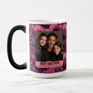 Mug Magic Impression Anémones Roses Photo Papa Fils