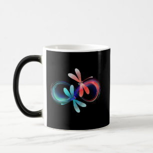 Mug Magic Infini avec des libellules lumineuses