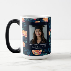 Mug Magic Infirmière certifiée à motif de rose élégant