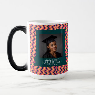 Mug Magic Infirmière certifiée à motif zigzag gras