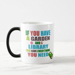 Mug Magic Jardin et bibliothèque sont tout ce dont vous avez