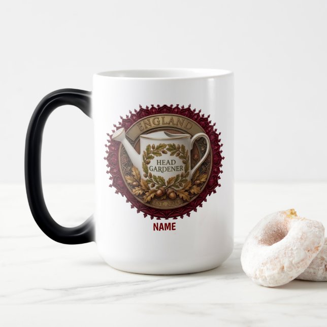 Mug Magic Jardinier en Chef | Eau d'Héritage Britannique Per (Avec donut)