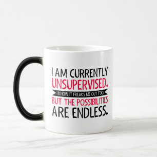 Mug Magic Je ne suis pas actuellement supervisé - Drôle cade