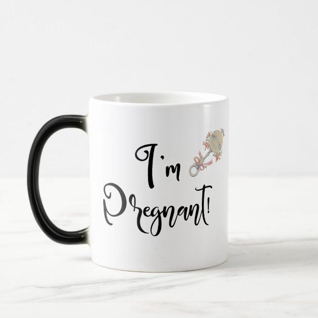 Mug Magic Je suis Grossesse Enceinte Message caché Surprise (Gauche)