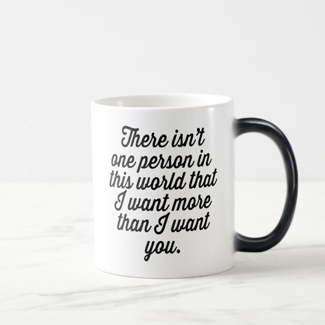 Mug Magic "Je vous veux" conception personnalisée des textes (Droite)