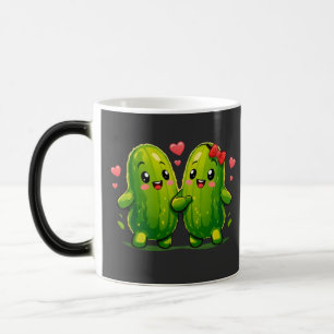 Mug Magic Joli Couple de Cornichons Drôles Kawaii