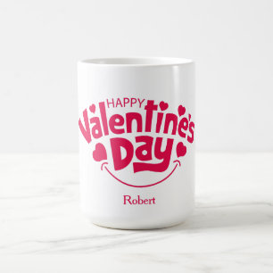 Mug Magic Joyeuse Saint-Valentin nom personnalisé