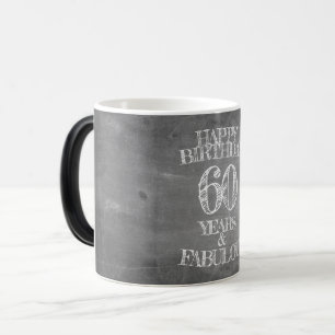 Mug Magic Joyeux Anniversaire - 60 Ans & Fabuleux sur tablea