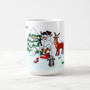 Mug Magic Joyeux Noël ! Snowman avec amis
