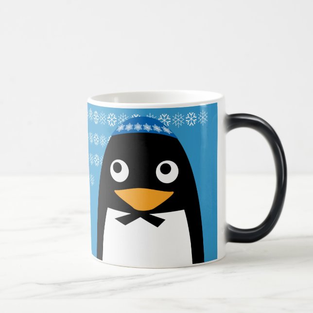 Mug Magic Kippa juive heureuse de pingouin de Hanoukka (Droite)