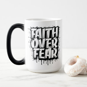 Mug Magic La foi au-dessus de la peur Personnaliser du café 