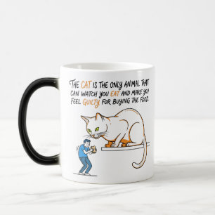 Mug Magic Le chat est le seul animal qui peut vous regarder