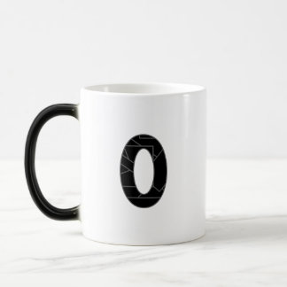 Mug Magic Le nombre zéro (0) en noir