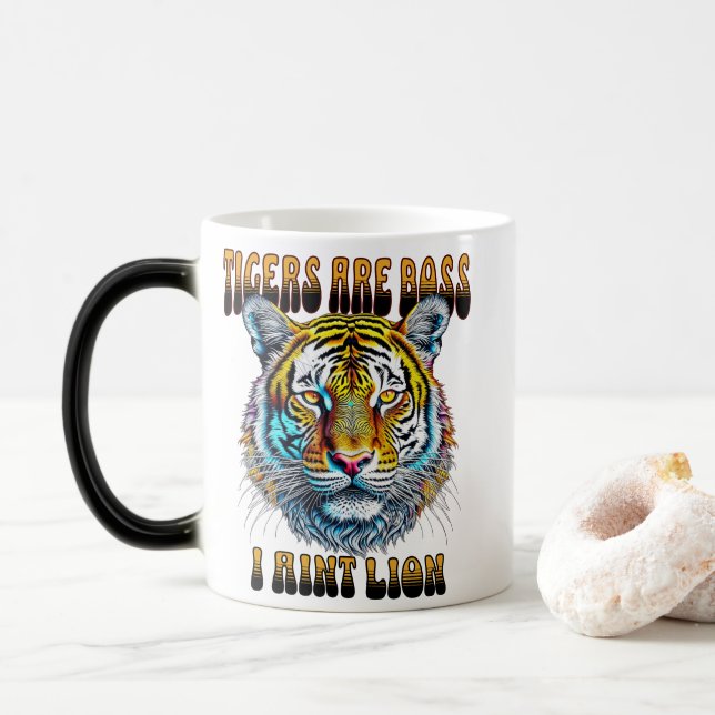 Mug Magic Les tigres sont les patrons | I Aint Lion (Avec donut)