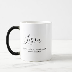 Mug Magic "Libra personnalisée signe Zodiac Nom et traits"