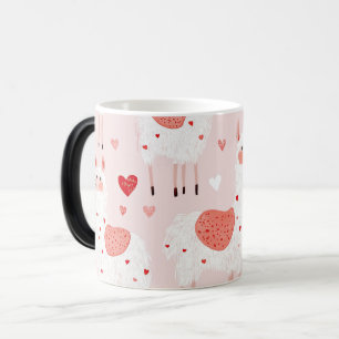 Mug Magic Llamas pattern valentines