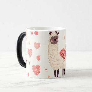 Mug Magic Llamas pattern valentines