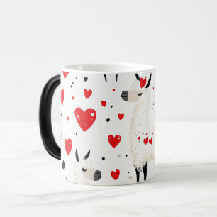 Mug Magic Llamas pattern valentines