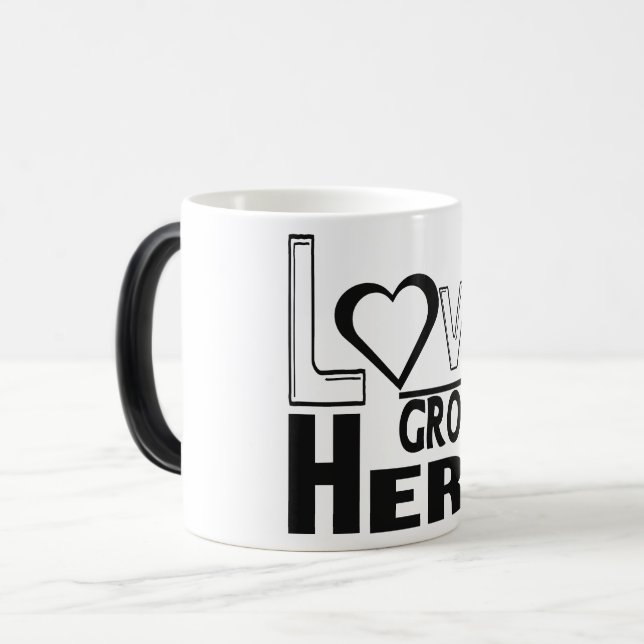 Mug Magic love grows here (Devant gauche)
