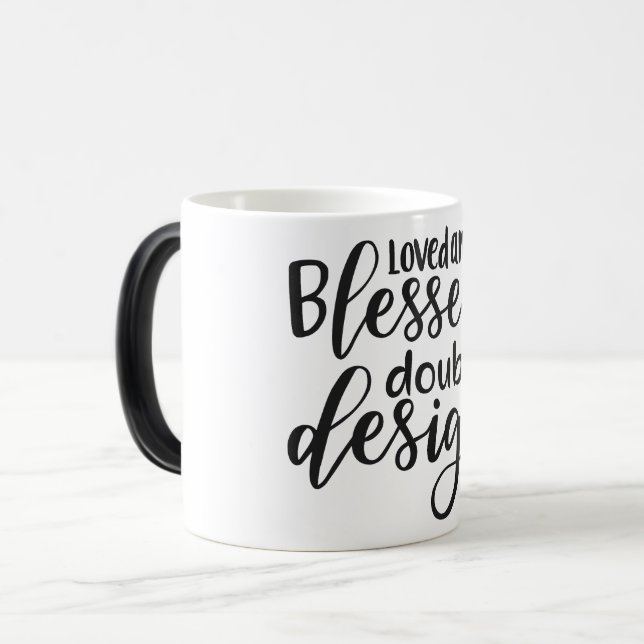 Mug Magic loved and blessed double design (Devant gauche)