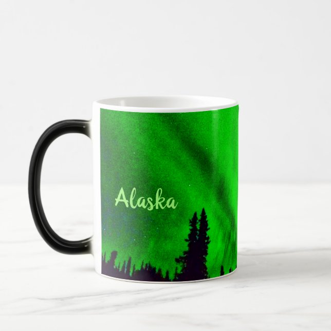 Mug Magic Lumières du nord personnalisées au-dessus de (Gauche)
