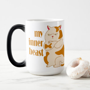 Mug Magic Ma bête intérieure fainéante citation de motivatio