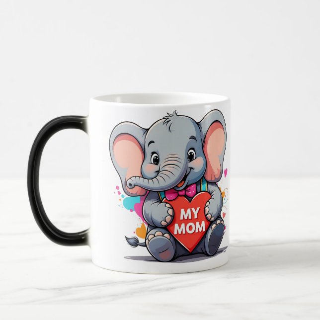 Mug Magic ma mère - l'art des éléphants (Gauche)