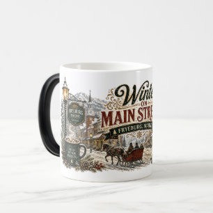 Mug Magic Magie de l'hiver à Fryeburg Maine en couleur