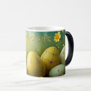 Mug Magic Magie de printemps avec des œufs de Pâques dans un