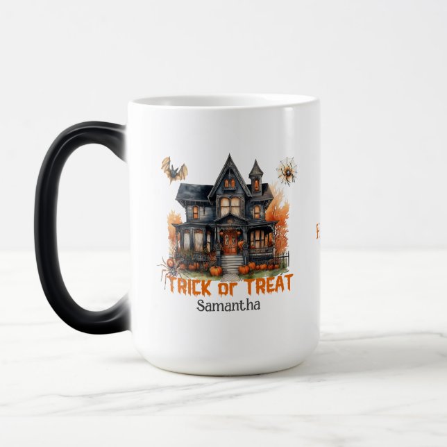 Mug Magic Maison hantée Halloween classique tendance (Gauche)