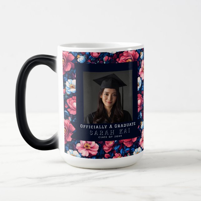 Mug Magic Maîtres de Fleur de Rose Classique Diplômé (Gauche)