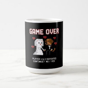 Mug Magic Mariage d'un Couple de Joueurs Drôles 'Game Over' 